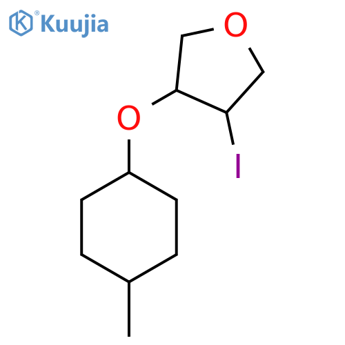 3-iodo-4-(4-methylcyclohexyl)oxyoxolane structure