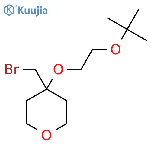 4-(bromomethyl)-4-2-(tert-butoxy)ethoxyoxane structure