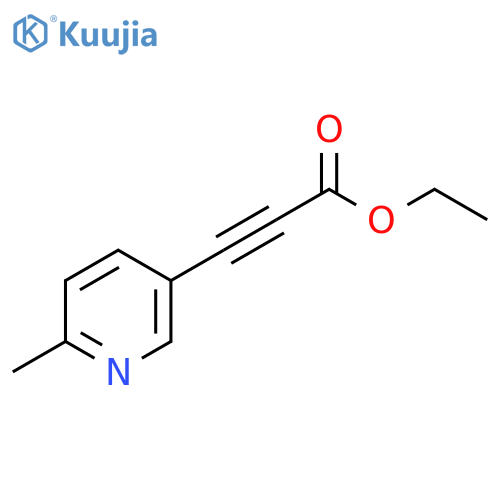 Ethyl 3-(6-methylpyridin-3-yl)prop-2-ynoate structure