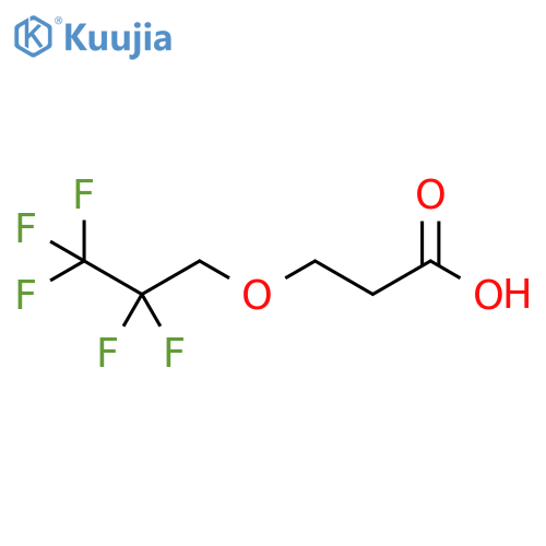 3-(2,2,3,3,3-pentafluoropropoxy)propanoic acid structure