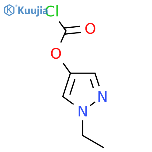1-ethyl-1H-pyrazol-4-yl chloroformate structure