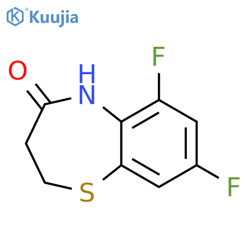 1,5-Benzothiazepin-4(5H)-one, 6,8-difluoro-2,3-dihydro- structure