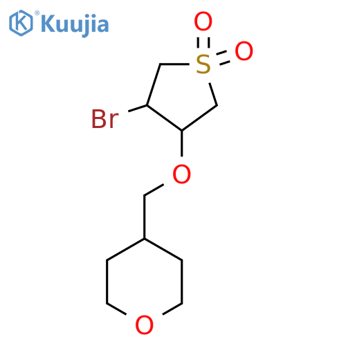 3-bromo-4-(oxan-4-yl)methoxy-1lambda6-thiolane-1,1-dione structure