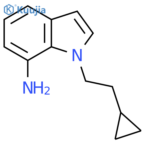 1-(2-cyclopropylethyl)-1H-indol-7-amine structure