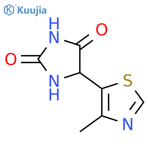 5-(4-methyl-1,3-thiazol-5-yl)imidazolidine-2,4-dione structure