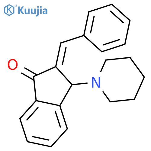 1H-Inden-1-one,2,3-dihydro-2-(phenylmethylene)-3-(1-piperidinyl)- structure