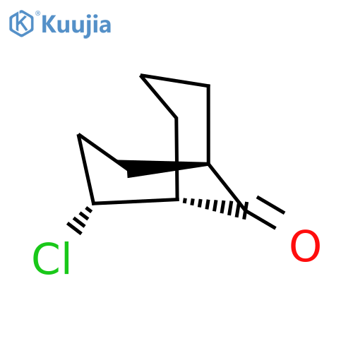 Bicyclo[3.3.1]nonan-9-one, 2-chloro-, (1R,2R,5R)-rel- structure