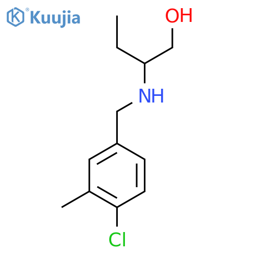 2-{(4-chloro-3-methylphenyl)methylamino}butan-1-ol structure