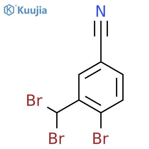 4-Bromo-3-(dibromomethyl)benzonitrile structure