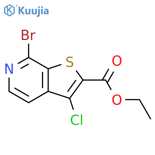 ethyl 7-bromo-3-chlorothieno[2,3-c]pyridine-2-carboxylate structure