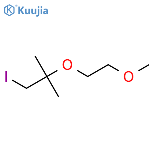 1-Iodo-2-(2-methoxyethoxy)-2-methylpropane structure