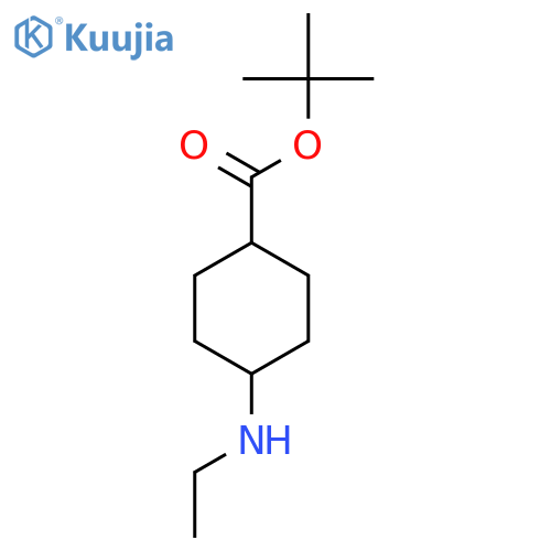 Tert-butyl 4-(ethylamino)cyclohexane-1-carboxylate structure
