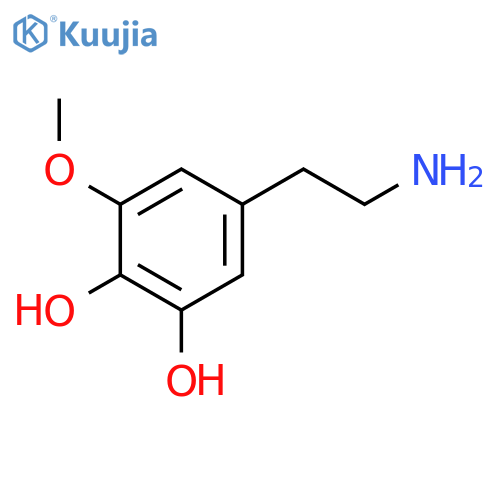 5-(2-Aminoethyl)-3-methoxybenzene-1,2-diol structure