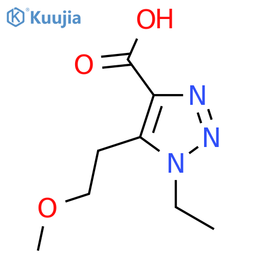 1-ethyl-5-(2-methoxyethyl)-1H-1,2,3-triazole-4-carboxylic acid structure