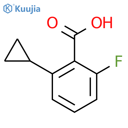 2-Cyclopropyl-6-fluorobenzoic acid structure