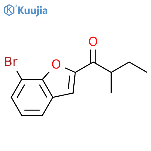 1-(7-Bromo-1-benzofuran-2-yl)-2-methylbutan-1-one structure