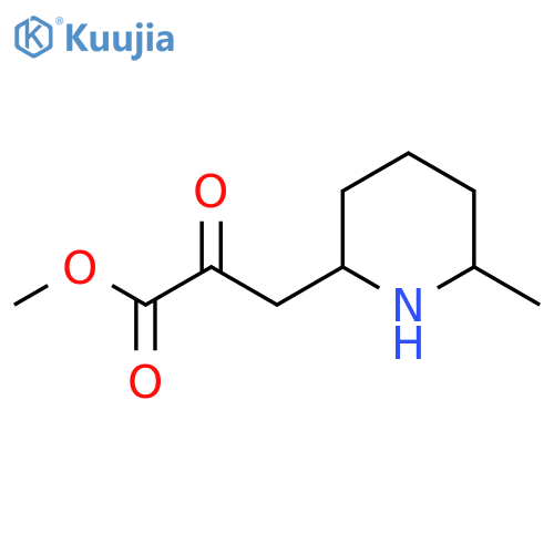 methyl 3-(6-methylpiperidin-2-yl)-2-oxopropanoate structure