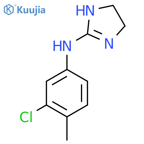 N-(3-chloro-4-methylphenyl)-4,5-dihydro-1H-imidazol-2-amine structure