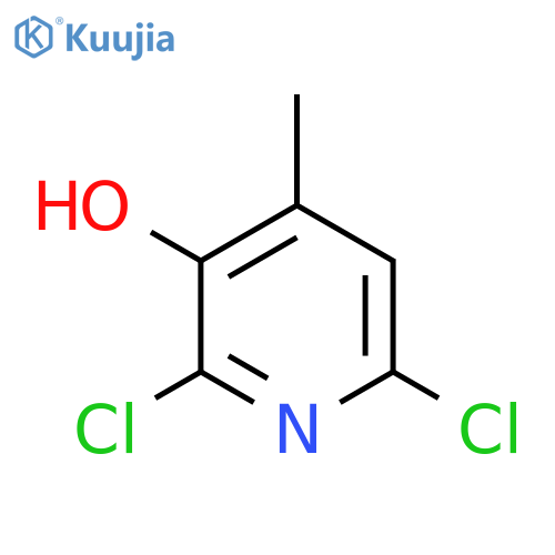 2,6-dichloro-4-methylpyridin-3-ol structure