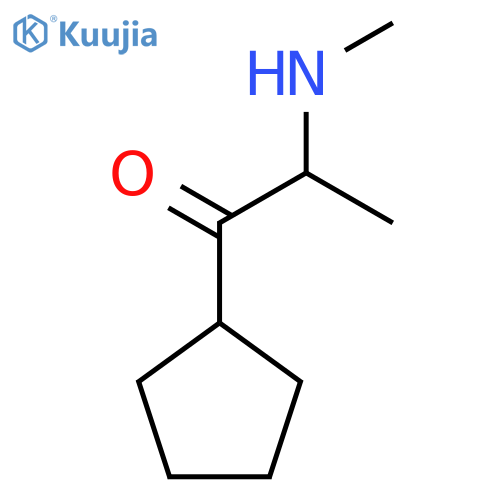 1-Cyclopentyl-2-(methylamino)propan-1-one structure