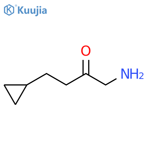 2-Butanone, 1-amino-4-cyclopropyl- structure