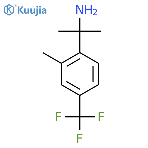 2-2-methyl-4-(trifluoromethyl)phenylpropan-2-amine structure