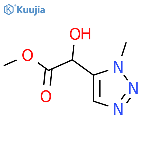 methyl 2-hydroxy-2-(1-methyl-1H-1,2,3-triazol-5-yl)acetate structure