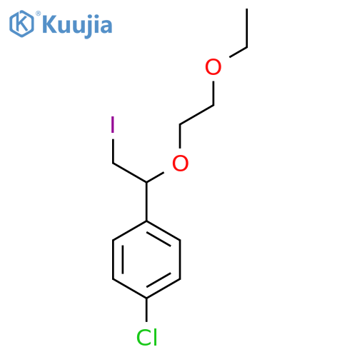 1-chloro-4-1-(2-ethoxyethoxy)-2-iodoethylbenzene structure