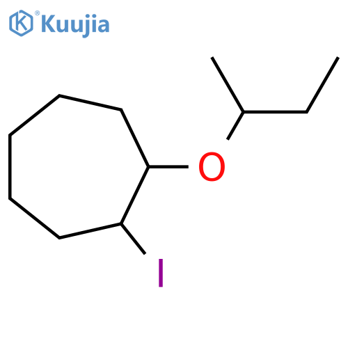 1-(Butan-2-yloxy)-2-iodocycloheptane structure
