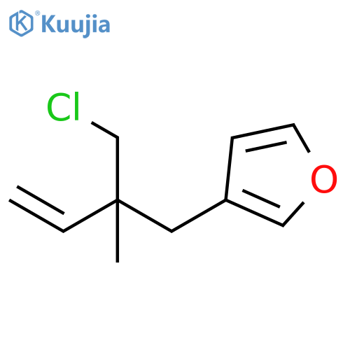 Furan, 3-[2-(chloromethyl)-2-methyl-3-buten-1-yl]- structure