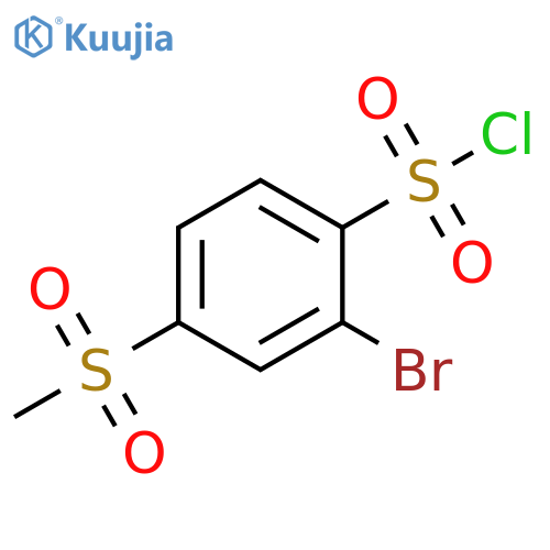 2-bromo-4-methanesulfonylbenzene-1-sulfonyl chloride structure