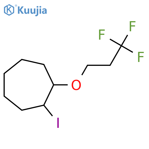 1-iodo-2-(3,3,3-trifluoropropoxy)cycloheptane structure