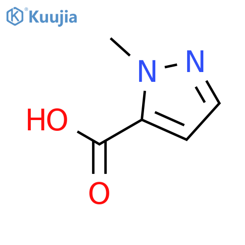 1-Methyl-1H-pyrazole-5-carboxylic acid structure
