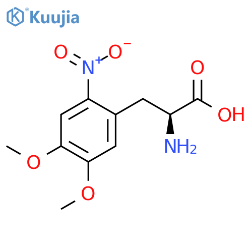 4,5-Dimethoxy-2-nitro-DL-phenylalanine structure