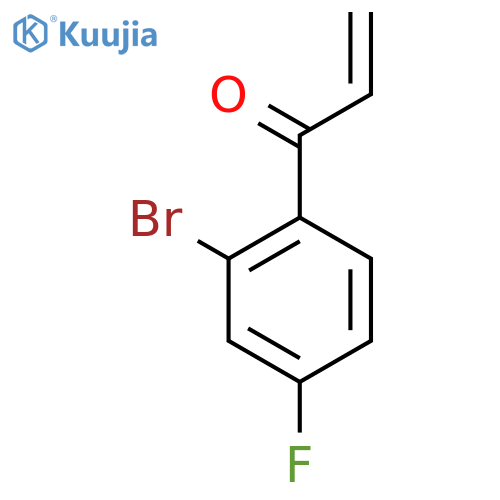 1-(2-bromo-4-fluorophenyl)prop-2-en-1-one structure