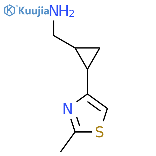 2-(2-methyl-1,3-thiazol-4-yl)cyclopropylmethanamine structure