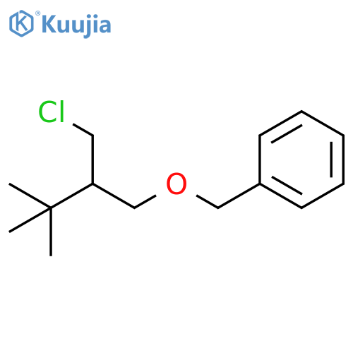 Benzene, [[2-(chloromethyl)-3,3-dimethylbutoxy]methyl]- structure