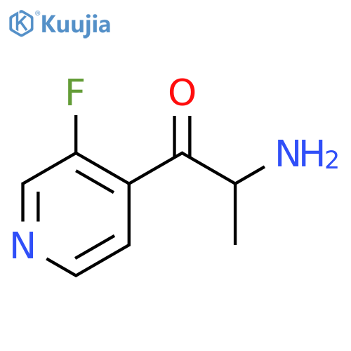 2-amino-1-(3-fluoropyridin-4-yl)propan-1-one structure