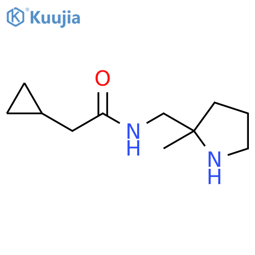 Cyclopropaneacetamide, N-[(2-methyl-2-pyrrolidinyl)methyl]- structure