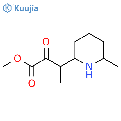 methyl 3-(6-methylpiperidin-2-yl)-2-oxobutanoate structure