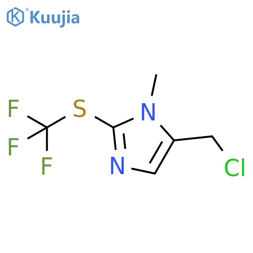 5-(chloromethyl)-1-methyl-2-(trifluoromethyl)sulfanyl-1H-imidazole structure