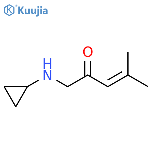 3-Penten-2-one, 1-(cyclopropylamino)-4-methyl- structure