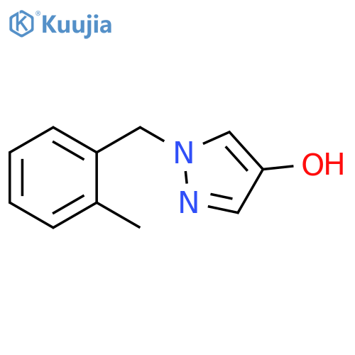 1-(2-methylphenyl)methyl-1H-pyrazol-4-ol structure