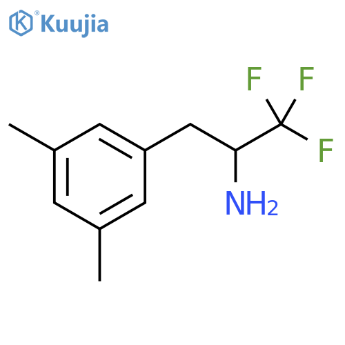 3-(3,5-dimethylphenyl)-1,1,1-trifluoropropan-2-amine structure