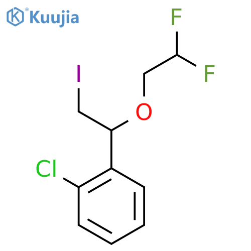 1-chloro-2-1-(2,2-difluoroethoxy)-2-iodoethylbenzene structure