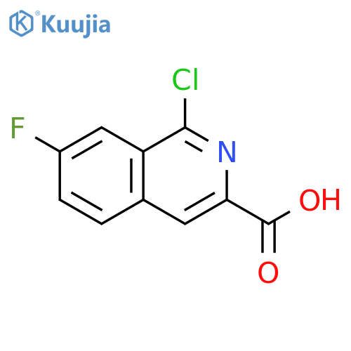 3-Isoquinolinecarboxylic acid, 1-chloro-7-fluoro- structure