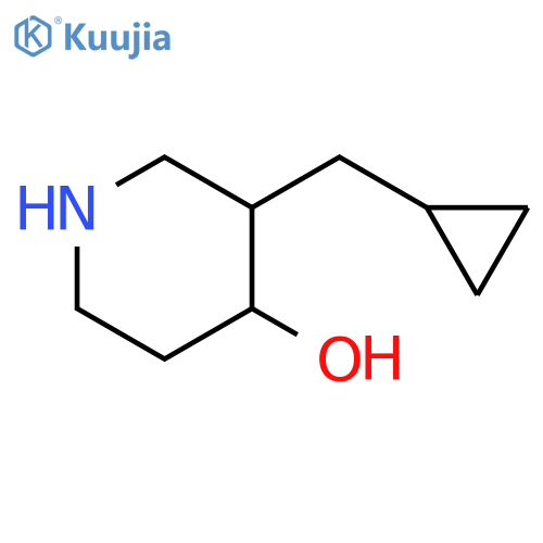 3-(cyclopropylmethyl)piperidin-4-ol structure