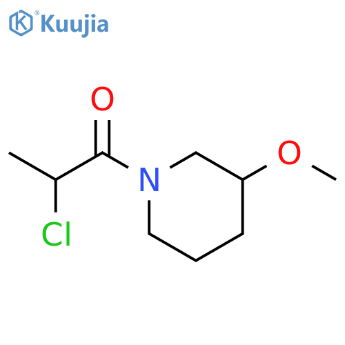 2-chloro-1-(3-methoxypiperidin-1-yl)propan-1-one structure