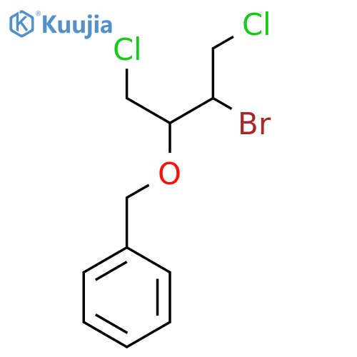 {(3-bromo-1,4-dichlorobutan-2-yl)oxymethyl}benzene structure