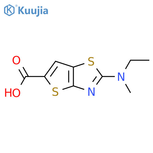 2-ethyl(methyl)aminothieno2,3-d1,3thiazole-5-carboxylic acid structure